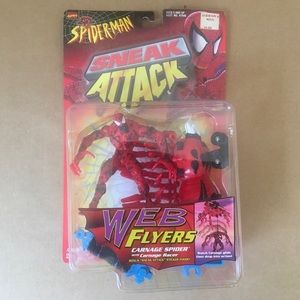 NEW Toybiz Web Flyers Sneak Attack Carnage Spider